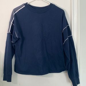 Lightly Used blue sweatshirt with lightning bolt